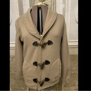 Division E. Los Angeles. Size XL. Heavy Fleece Backed Knit Jacket. Toggles. DB